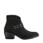 Women's Buckle Black Suede Boot
