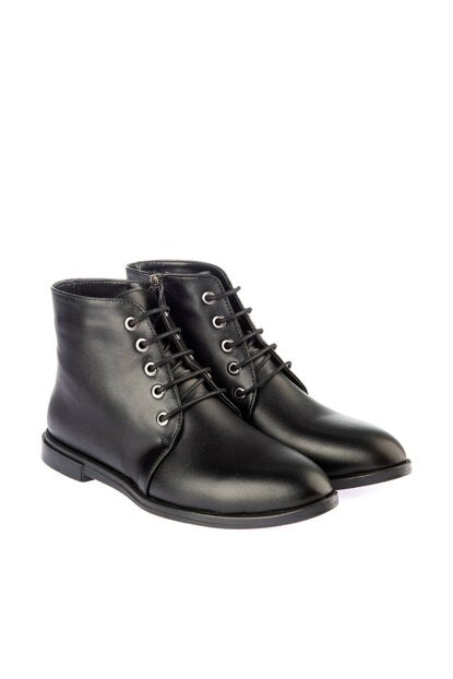 Women's Zipped Black Boots
