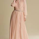 Women's Belted Evening Dress