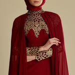 Women's Tulle Detail Evening Dress