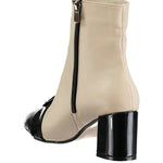Women's Beige Heeled Boot