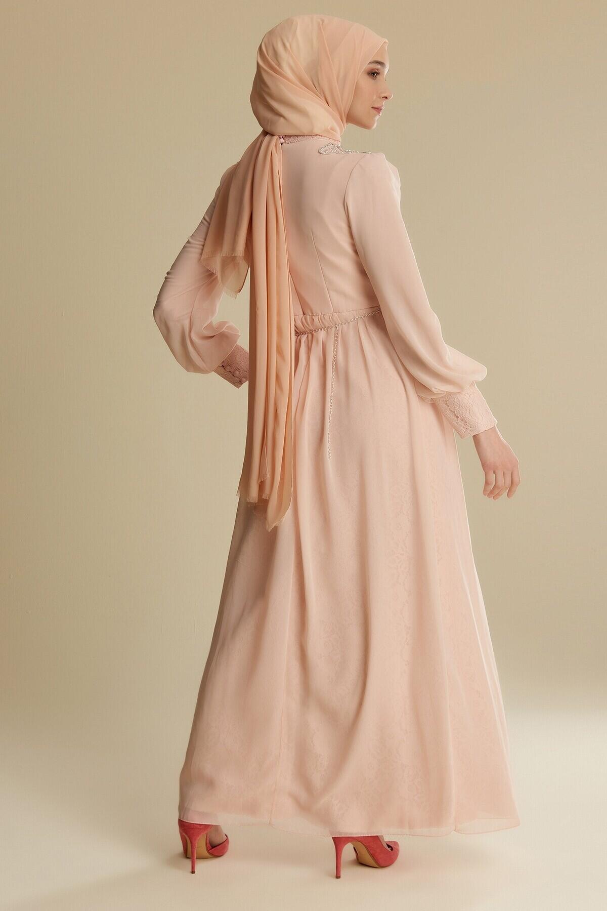 Women's Belted Evening Dress