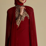 Women's Tulle Detail Evening Dress