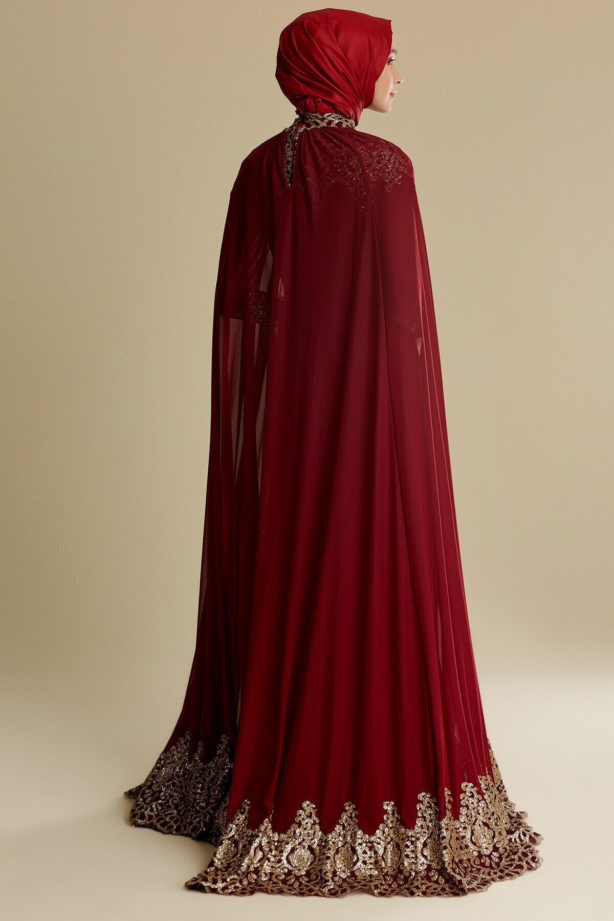 Women's Tulle Detail Evening Dress