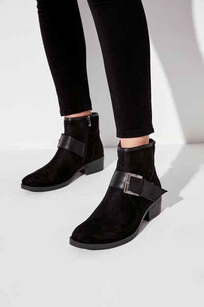 Women's Black Suede Boots