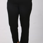 Women's Oversize Black Crimped Fabric Tunic & Pants Set