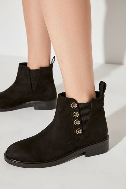 Women's Black Suede Boots