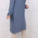 Women's Oversize Frill Indigo Shirt