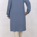 Women's Oversize Frill Indigo Shirt