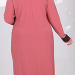 Women's Oversize Sequin Detail Dusty Rose Tunic