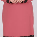 Women's Oversize Sequin Detail Dusty Rose Tunic