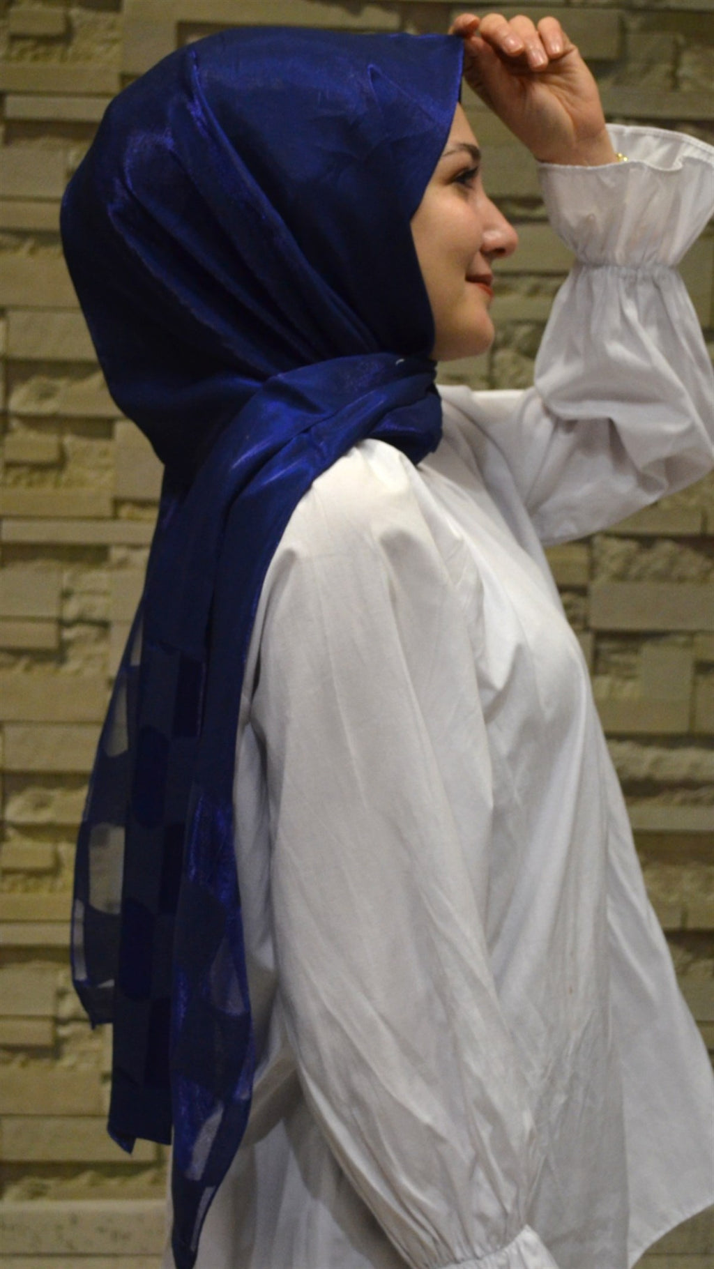 Women's Trendy Saxe- Navy Blue Shawl