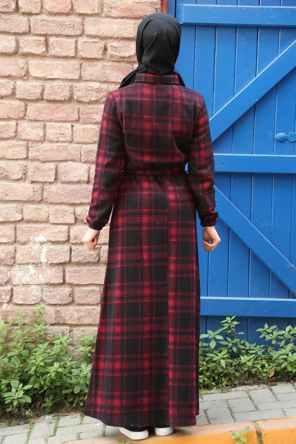 Women's Plaid Pattern Long Dress