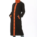 Women's Button Black Tunic