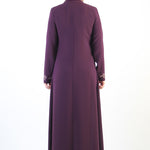 Women's Embroidered Purple Modest Abaya