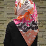 Women's Patterned Twill Silk Scarf