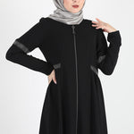 Women's Gem Detail Black Modest Abaya
