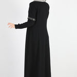Women's Gem Detail Black Modest Abaya